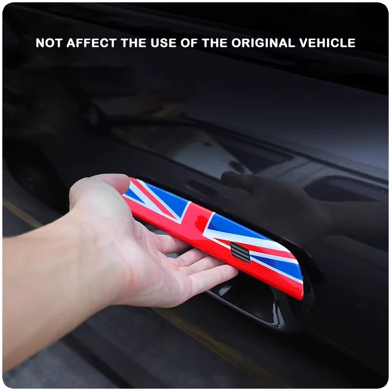 Couverture de panneau de poignée de porte extérieure de voiture, autocollants décoratifs pour Mini Countryman JCW U25 J01 EV J05