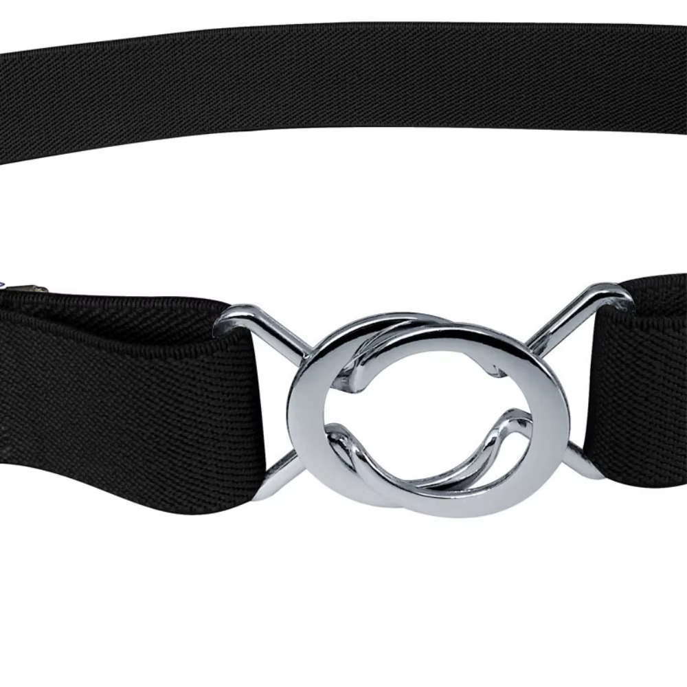 Ceinture extensible élastique réglable pour femmes avec boucle en métal ceinture Web large de 1 pouce ceintures de taille pour pantalons en jean robe ceintures décontractées