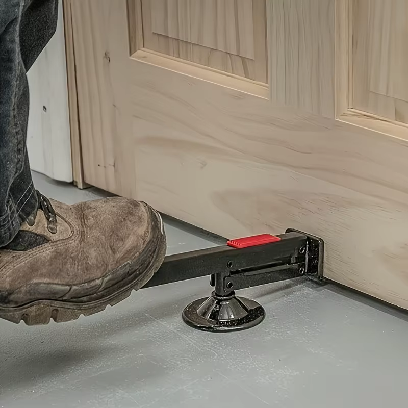 Outil d'installation de porte manuel robuste - Levier de porte en métal à poignée ergonomique pour portes en bois dur et en bois tendre, sans alimentation électrique
