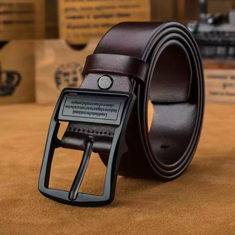Ceinture vintage à boucle à ardillon pour homme