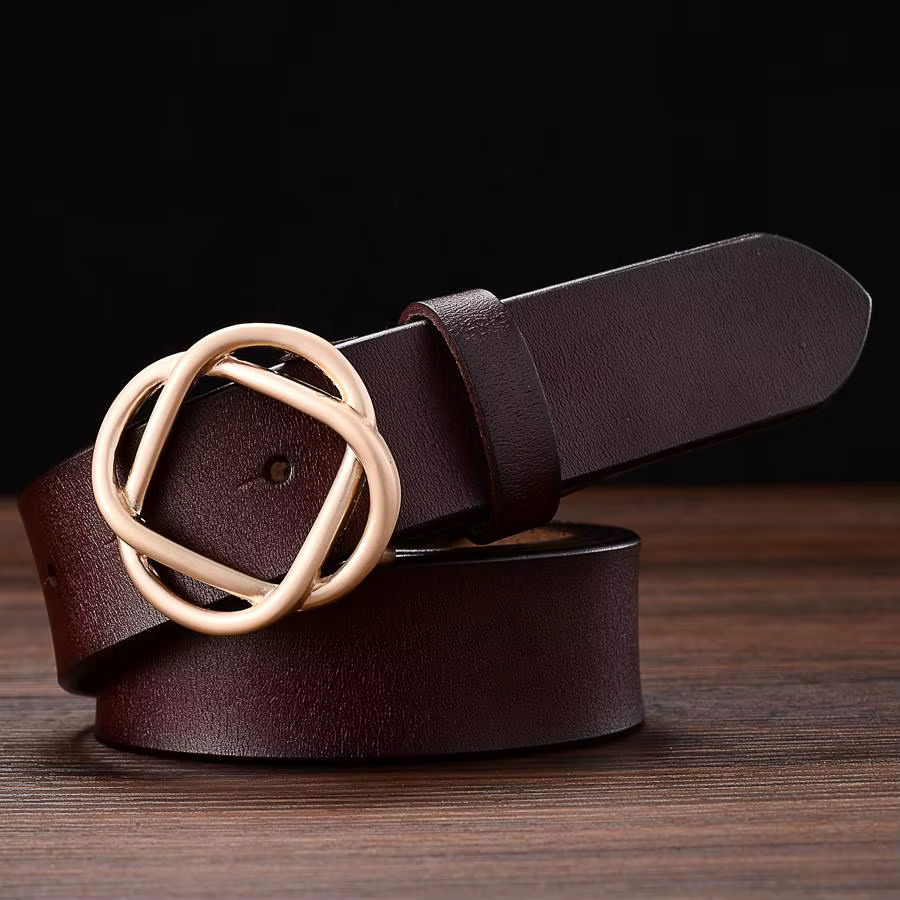 Ceinture en cuir classique pour femme