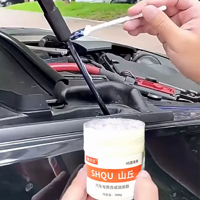 Graisse lubrifiante pour toit ouvrant de voiture, 100g, huile lubrifiante blanche pour voiture, entretien mécanique, porte, bruit anormal, huile antirouille
