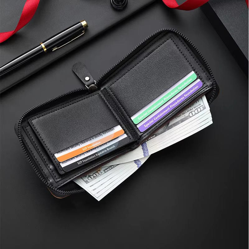 Portefeuille multifonctionnel à trois volets avec poche cachée, portefeuille court rétro pour homme, idéal pour un usage quotidien décontracté