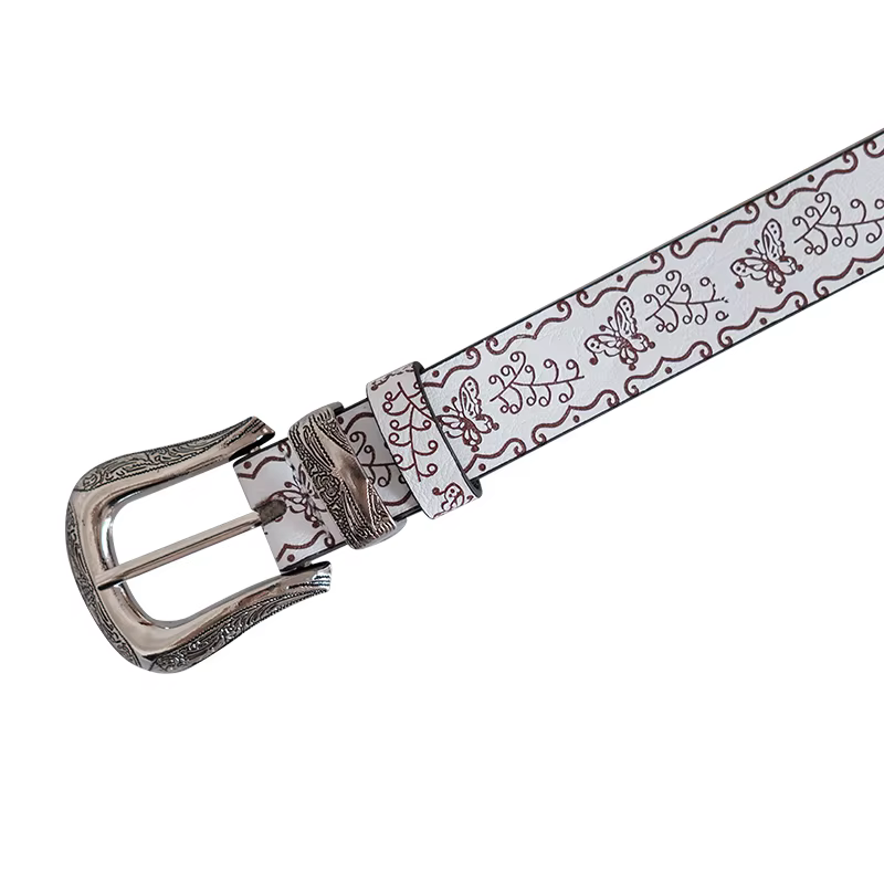 Ceinture de style américain rétro marron pour femmes