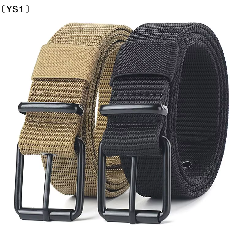 〔YS1〕Ceinture pour homme en toile poreuse avec boucle à ardillon