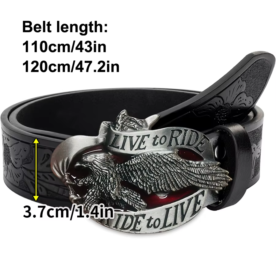 Ceinture en jean pour homme style western