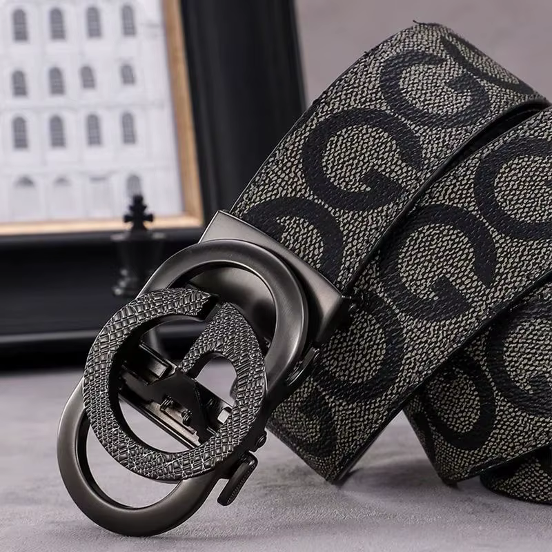 Nouvelle marque de luxe hommes ceintures célèbre toile cuir