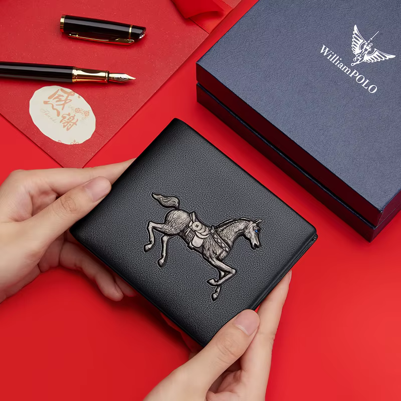 Portefeuille personnalisé en cuir pour hommes