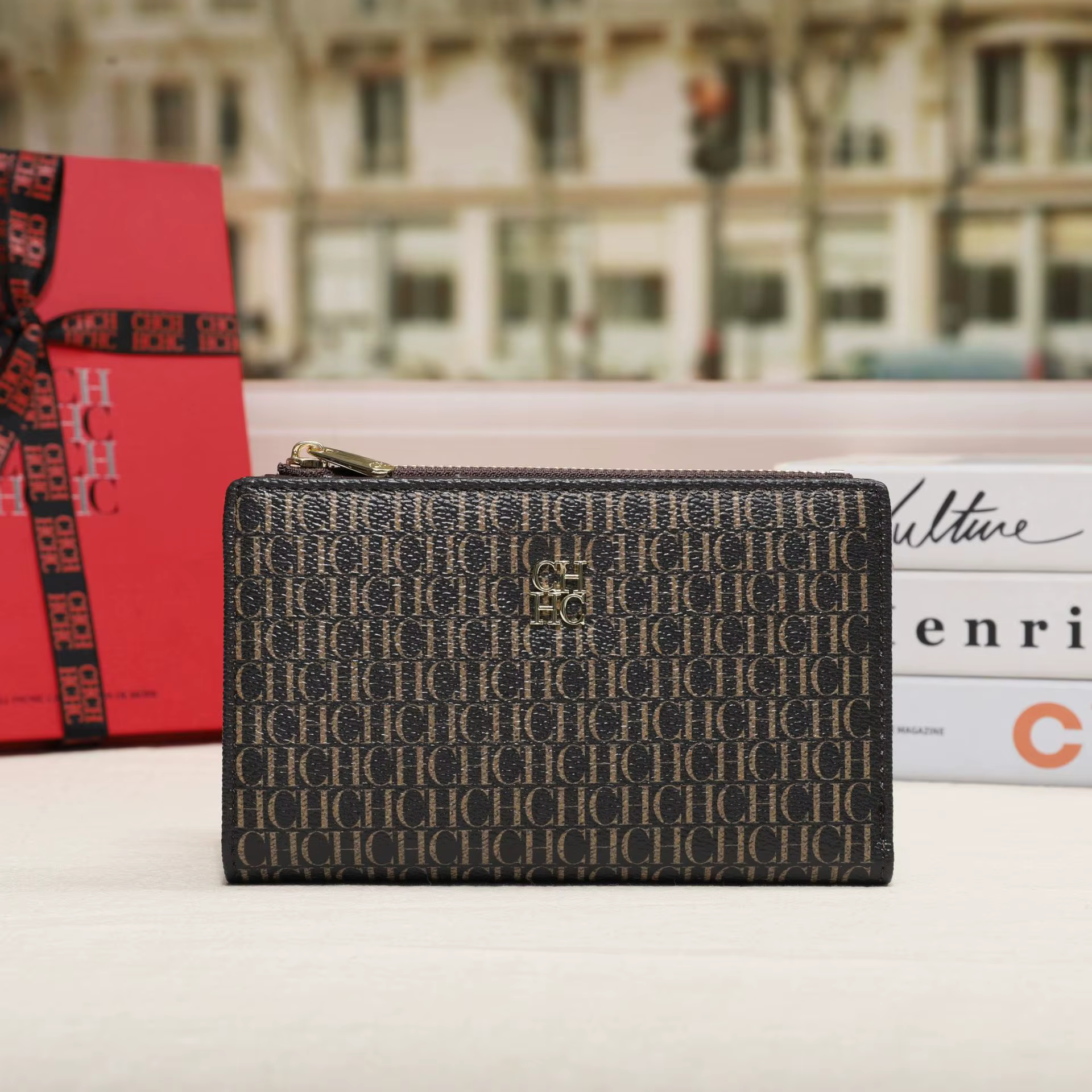 Portefeuille long rétro classique CH Brand 2026 pour femme
