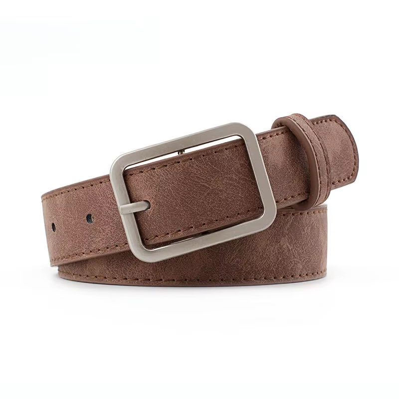 Ceinture en cuir Pu zèbre pour filles