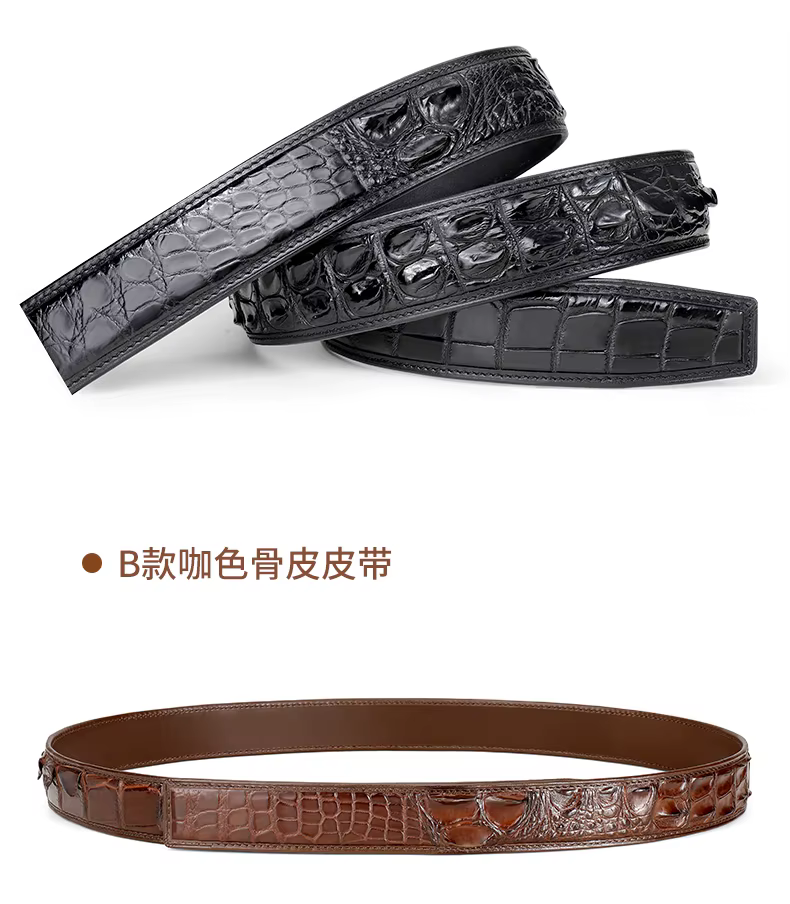 Ceintures Crocodile véritable pour hommes Alligator en cuir