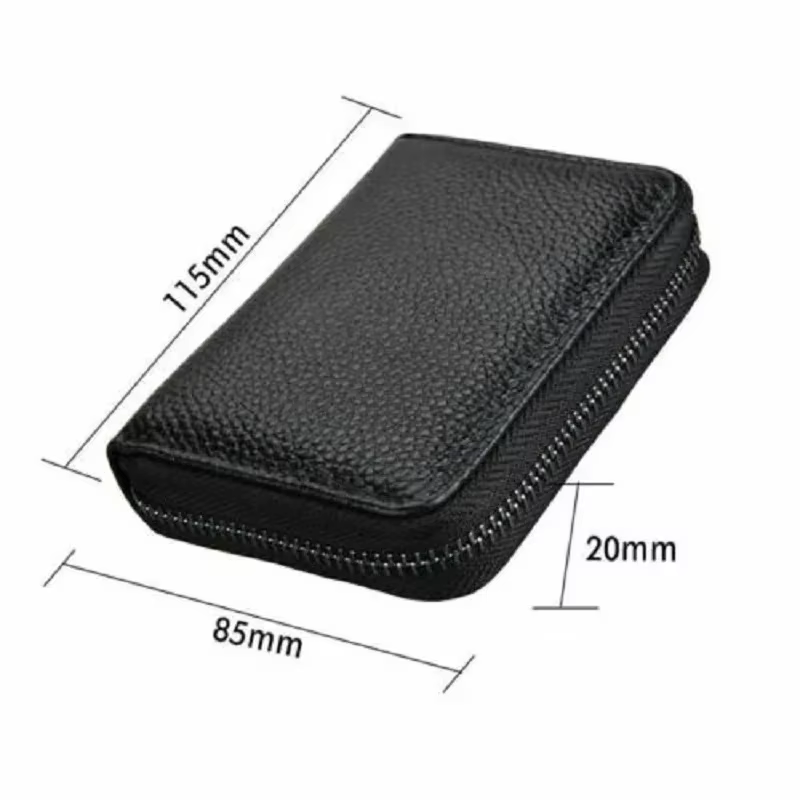 Porte-carte de visite portefeuille hommes carte bancaire/carte d'identité/porte-carte de crédit 22 Bits carte portefeuille RFID blocage protéger étui porte-monnaie