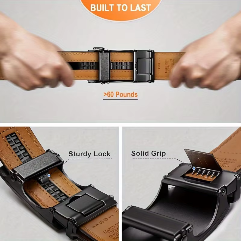 Ceintures pour hommes en cuir véritable
