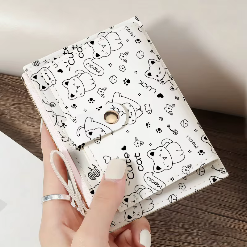 Portefeuille chat mignon pour femmes
