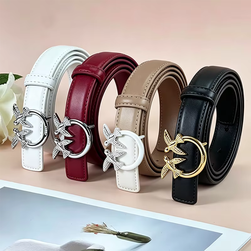 Ceinture rétro pour femme, en cuir PU tendance, accessoire de mode quotidien, parfaitement assorti, exquis, cadeau d'anniversaire, objet pratique