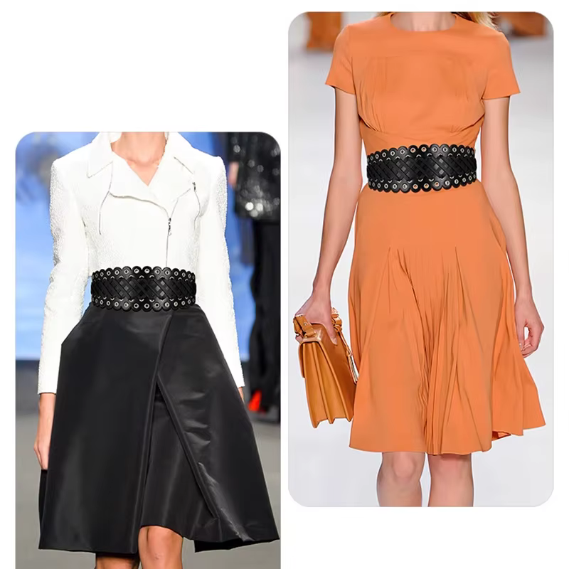 Ceinture Corset à Rivets Larges pour Femme