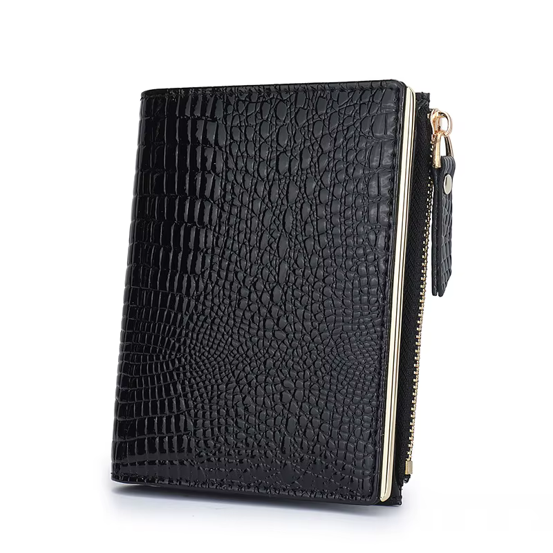 Portefeuille en cuir véritable pour femmes