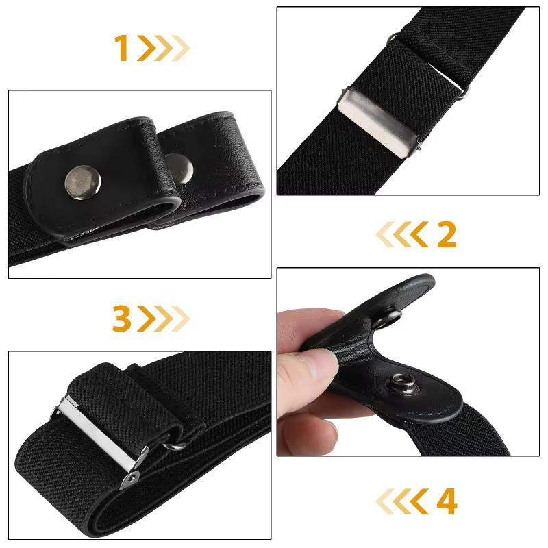Ceinture sans boucle pour femmes et filles