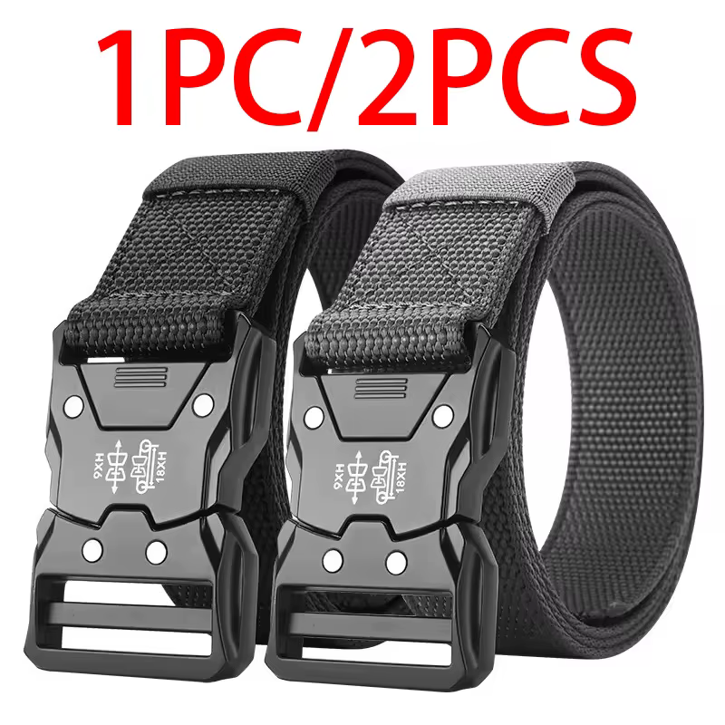 Ceintures tactiques polyvalentes pour hommes - Conception durable et réglable avec boucle à dégagement rapide - Pour