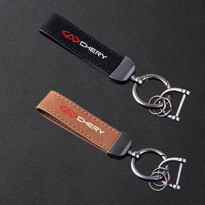 Porte-clés en cuir et daim pour Chery TIGGO 2 3 4 5 7 Pro 8 3X A1 QQ Arrizo