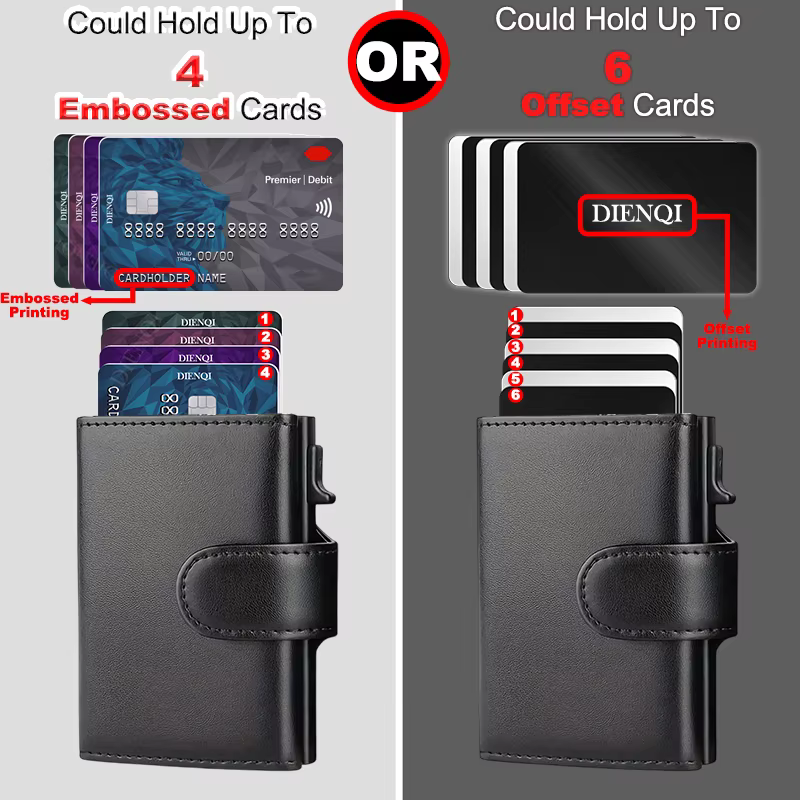 Portefeuille à trois volets anti-RFID pour hommes, porte-cartes, poche à monnaie, sacs d'argent, portefeuille intelligent, sac à main