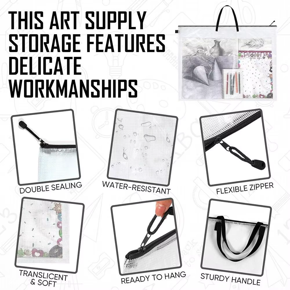 NOUVEAU Porte-documents d'art durable