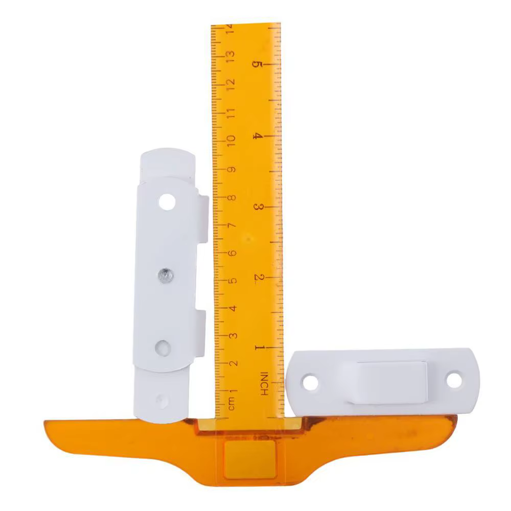 Loquet de porte universel en acier inoxydable blanc, loquet de verrouillage, loquet de flexion, porte de grange, 4 po