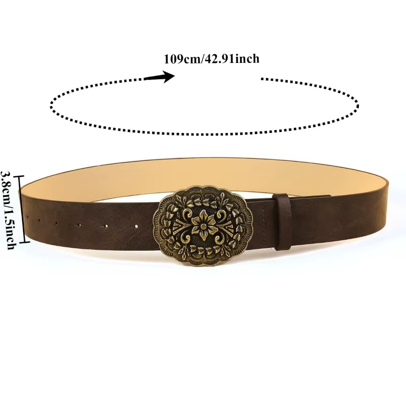 Ceinture Unisexe Noire Polyvalente de Style Coréen