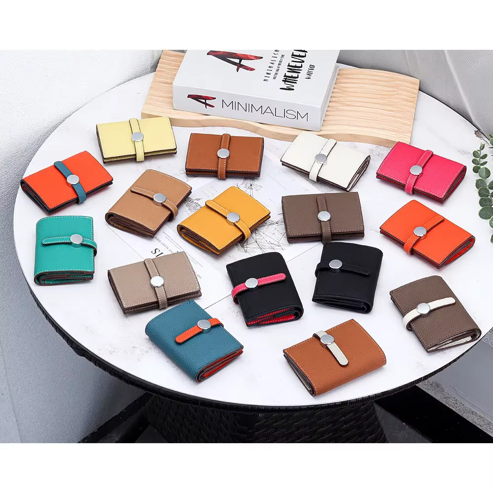 Petit portefeuille en cuir pour femmes