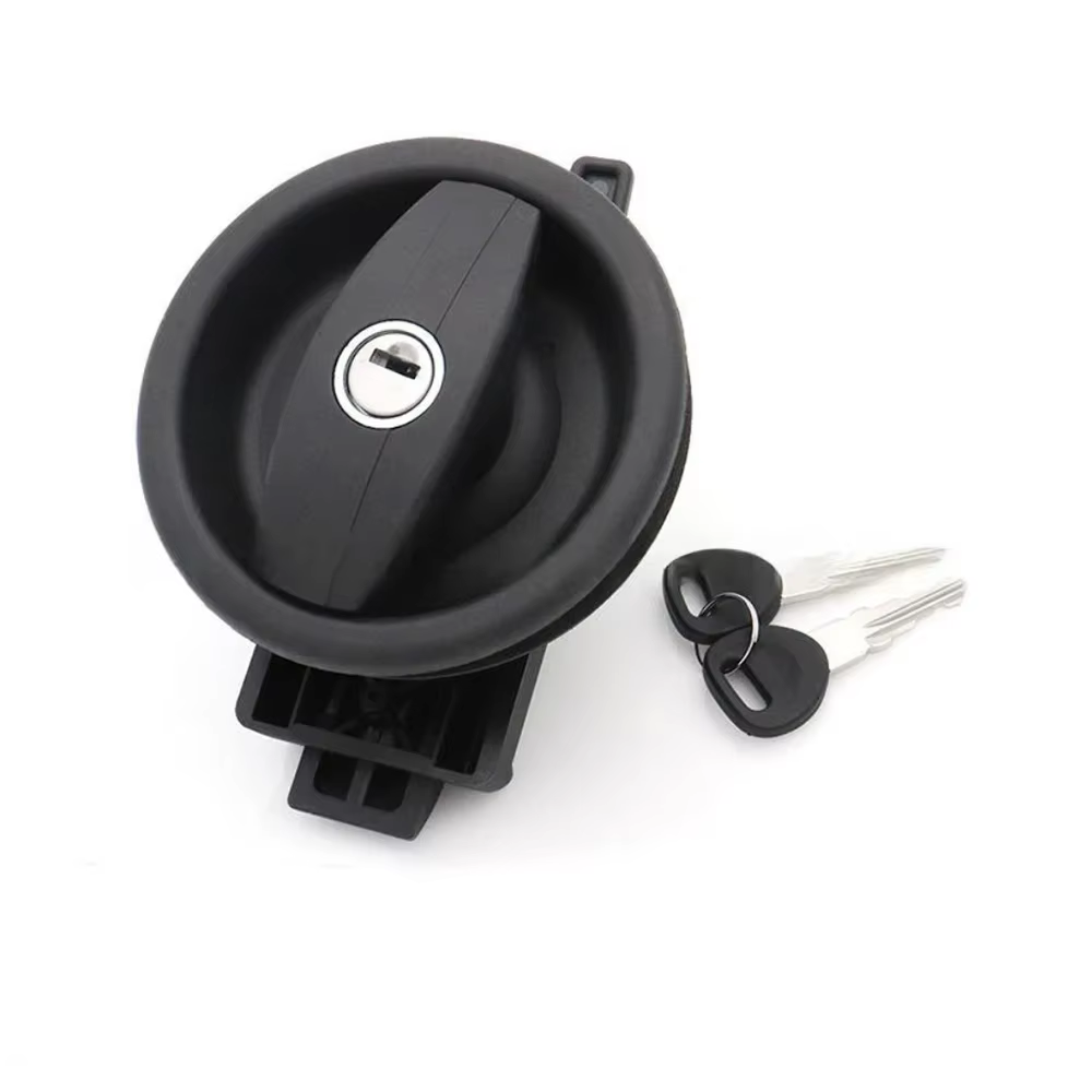 1 pièces serrure de porte complète C/W baril main gauche caravane alliage serrure de porte circulaire pour caravane camping-car RV accessoires