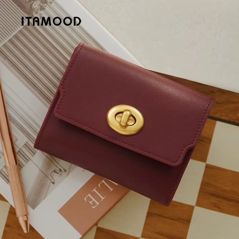 ITAMOOD – portefeuille rouge pour femmes