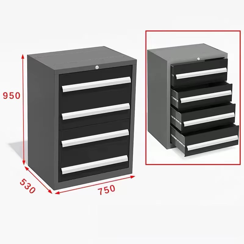 Stockage durable d'outils de mécanicien de garage : armoires à outils en acier de qualité supérieure, combinées de tiroirs et d'armoires à double porte