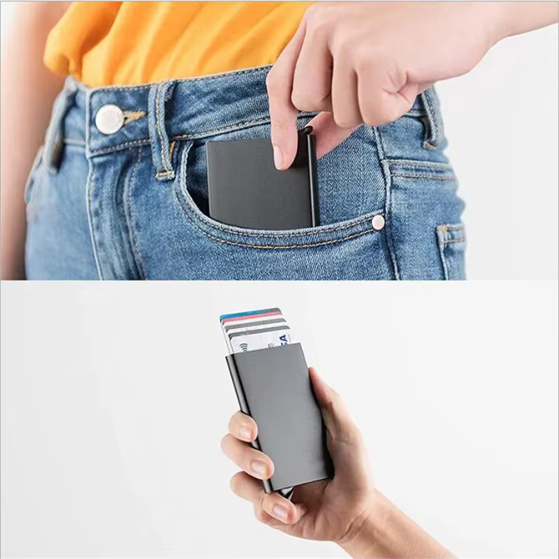 Porte-cartes de crédit Rfid pour hommes et femmes