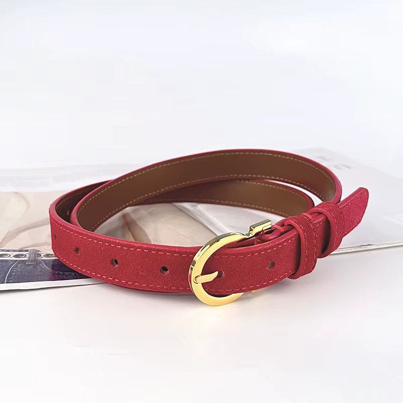 Ceinture en cuir suédé pour femme