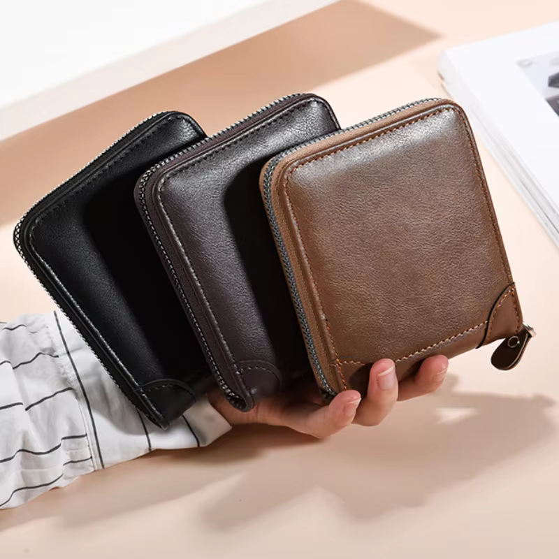 Portefeuille Vintage en cuir PU pour hommes
