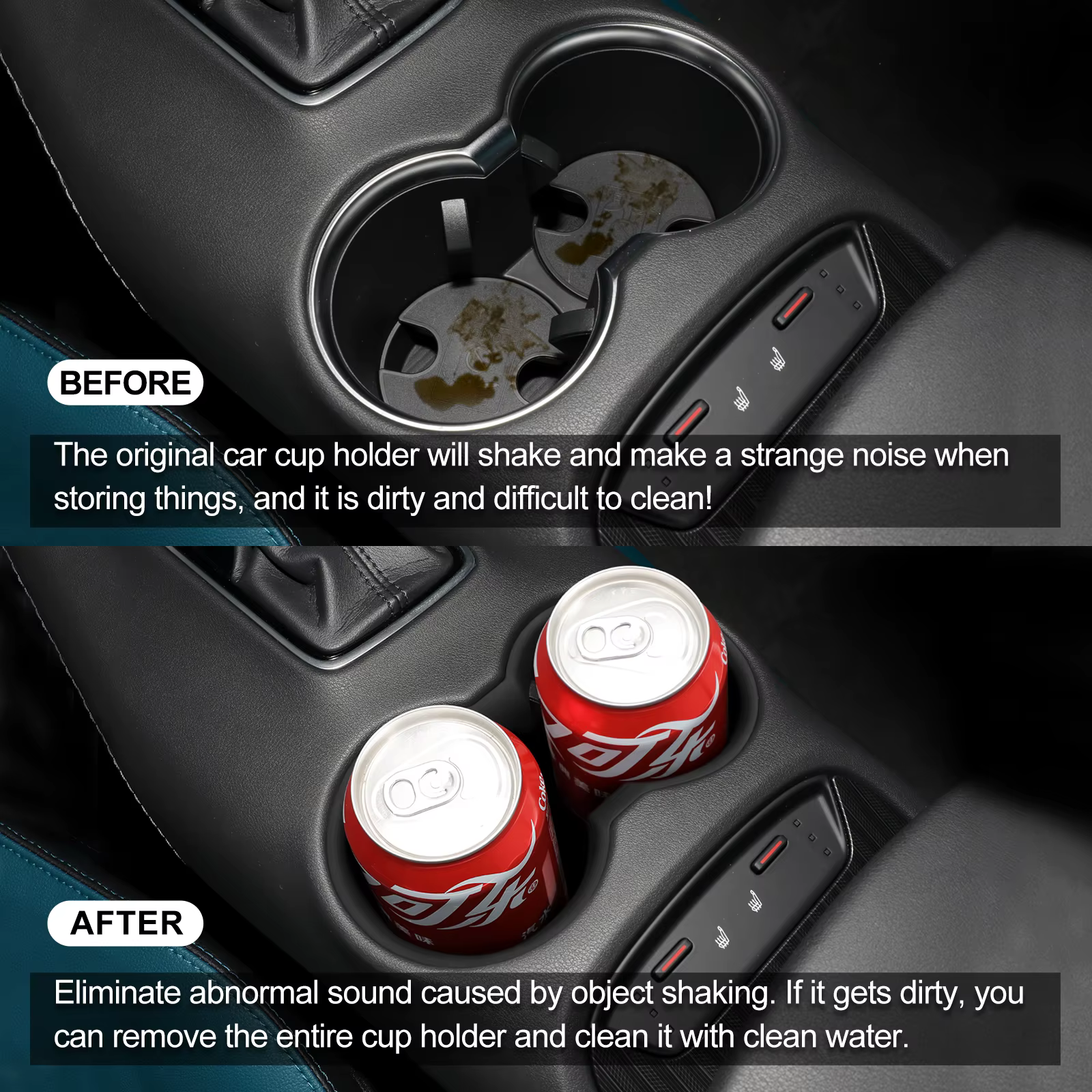 Porte-gobelet à eau pour Toyota Harrier Venza, accessoires intérieurs de voiture, contrôle central, porte-boissons, boîte de rangement d'évaluation, 2022-2023