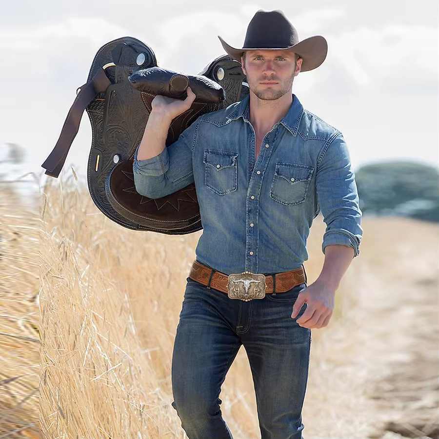 Ceinture Western pour Jeans pour Hommes et Femmes