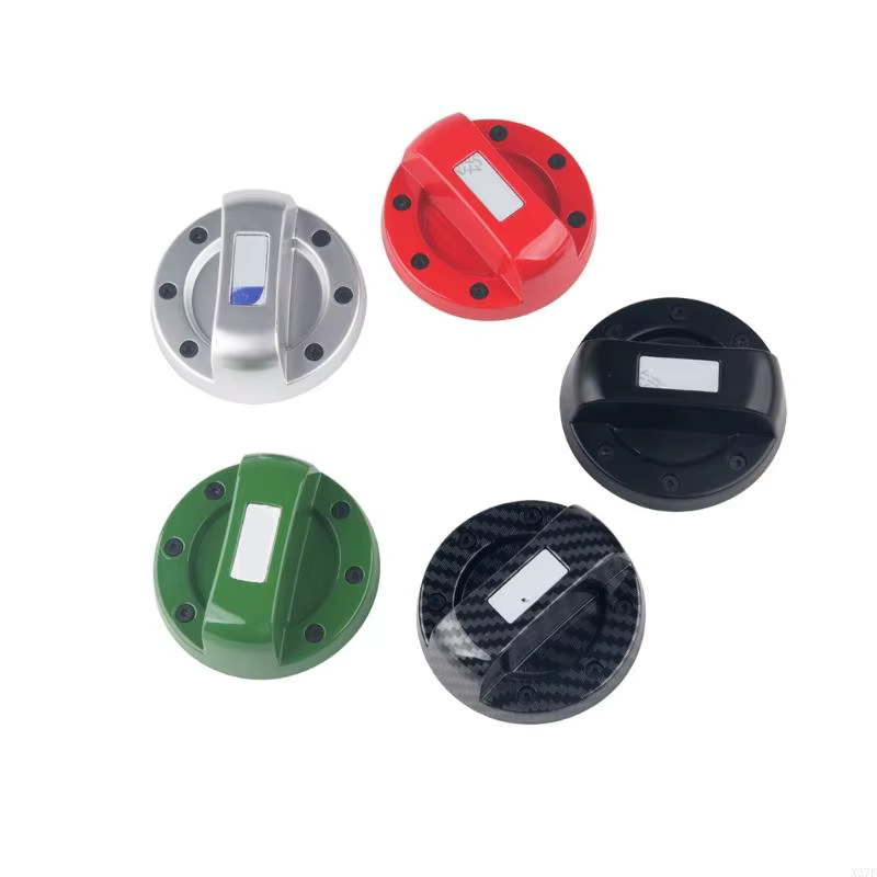 Couvercle d'accent porte carburant ABS, garniture ronde pour réservoir carburant voiture, extérieur X37F