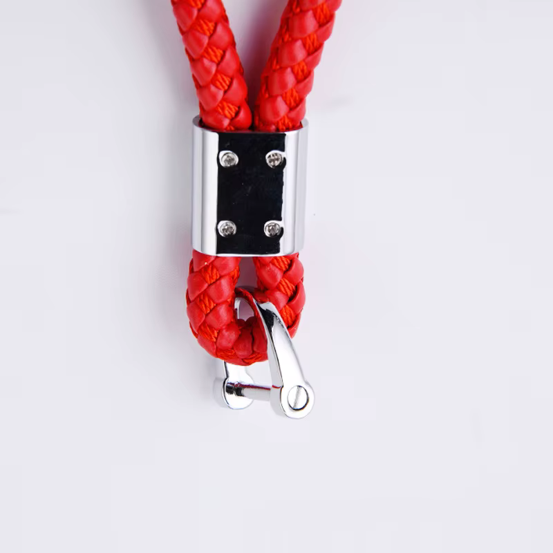 Porte-clés de voiture tissé à la main pour hommes et femmes
