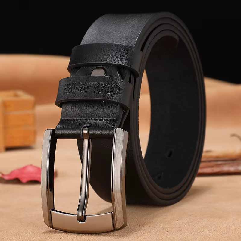 Ceinture en cuir véritable pour hommes