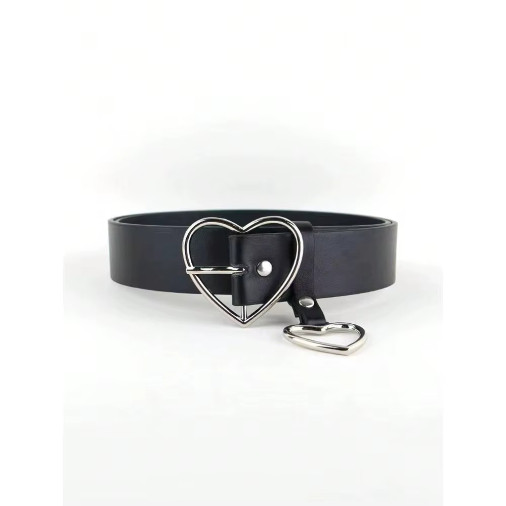 Ceinture à boucle en forme de cœur Harajuku pour femmes