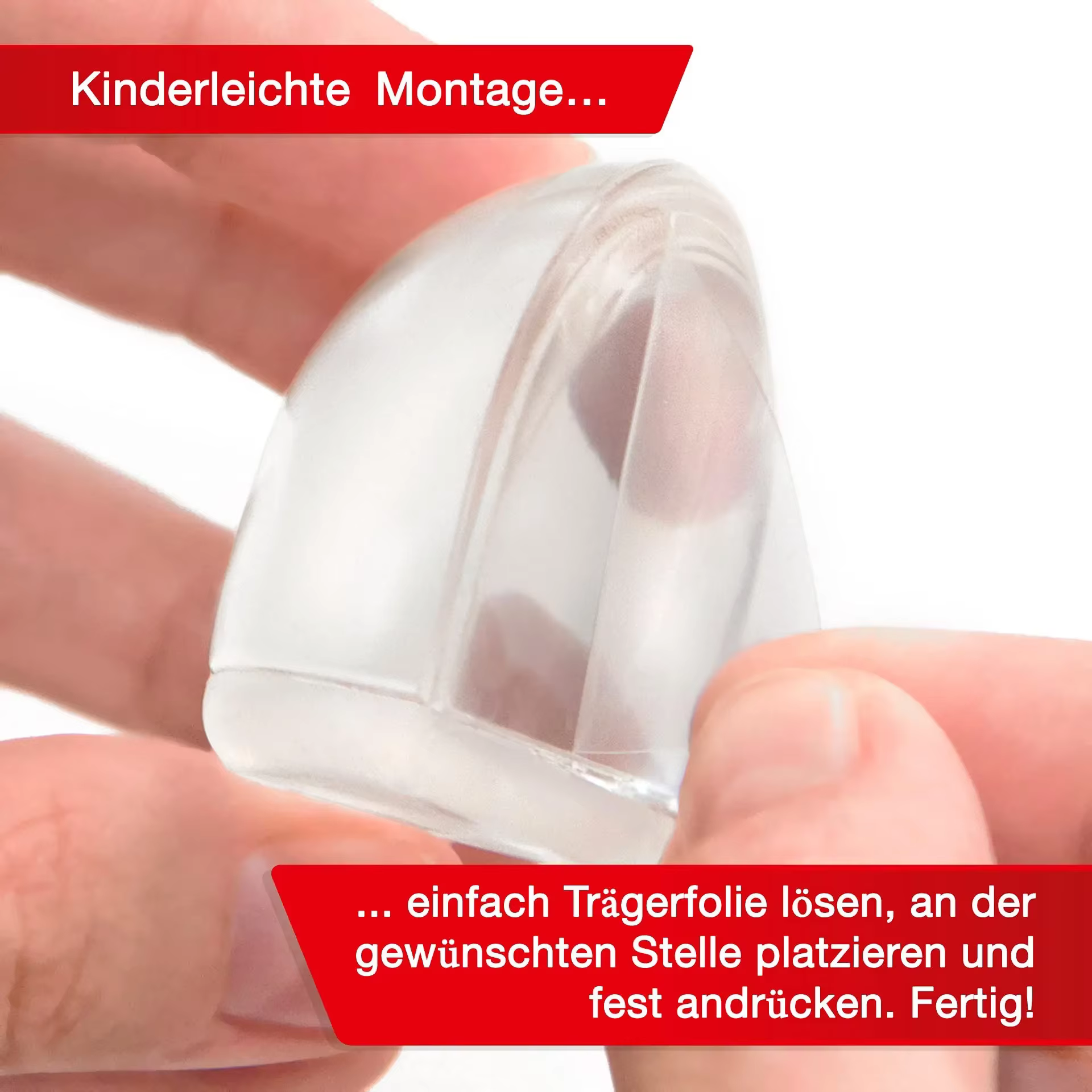 Butoir de porte auto-adhésif transparent sans poinçon, support de porte, butée de porte pour la protection de la maison, accessoires muraux et meubles, 1PC