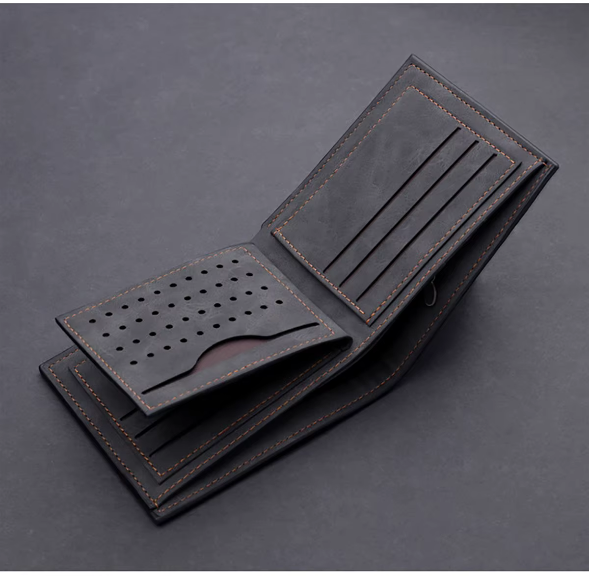 Portefeuille personnalisé pour hommes avec nom gravé