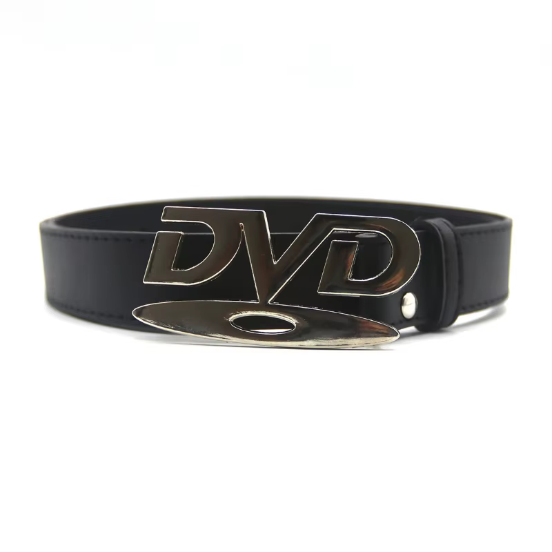 Ceinture unisexe à boucle DVD nostalgique
