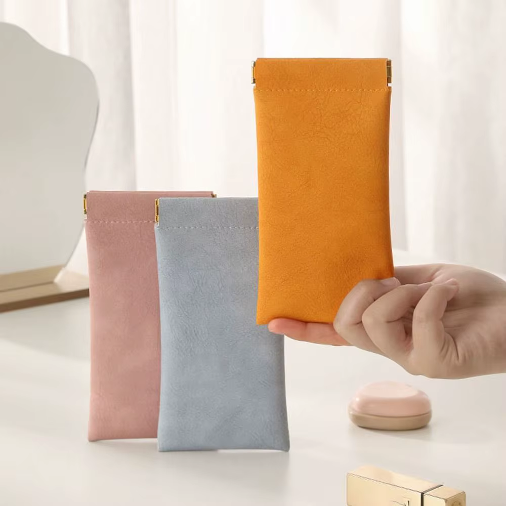 Étui de protection pour lunettes de soleil en cuir imperméable pour femme