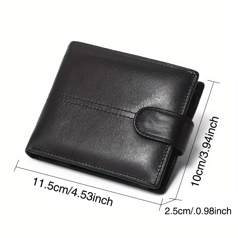 Portefeuille en cuir véritable pour hommes