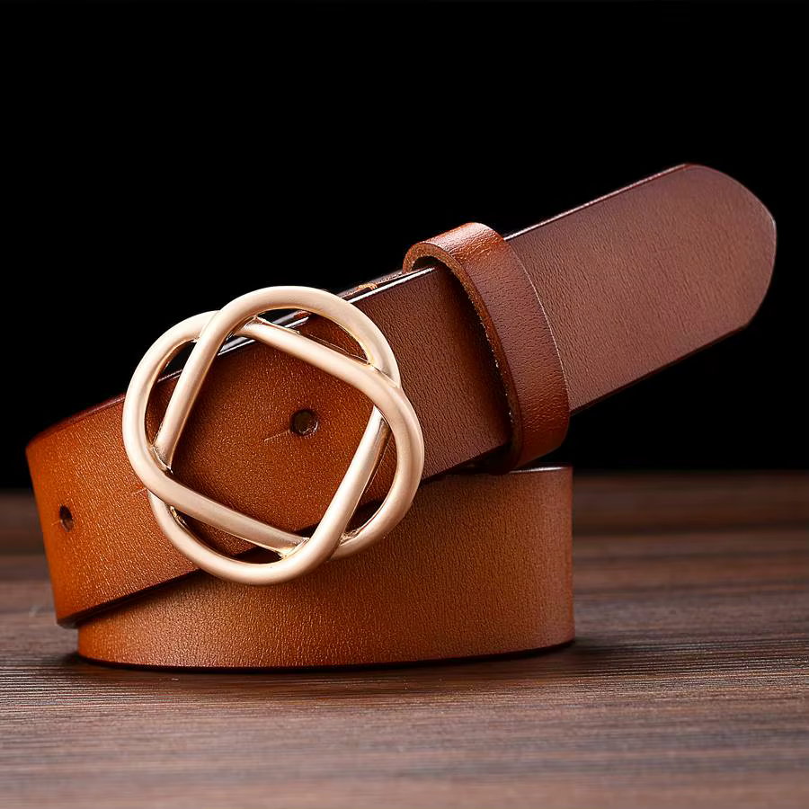 Ceinture en cuir classique pour femme