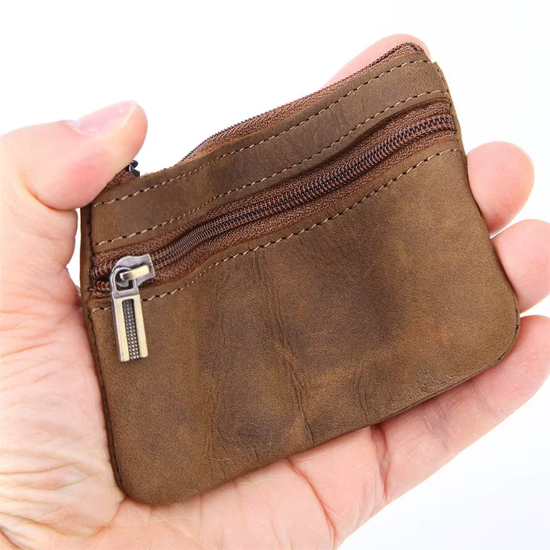 Porte-carte Crazy Horse en cuir