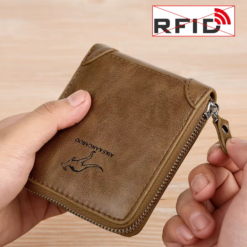 Portefeuille en cuir pour hommes de luxe Porte-monnaie pour hommes