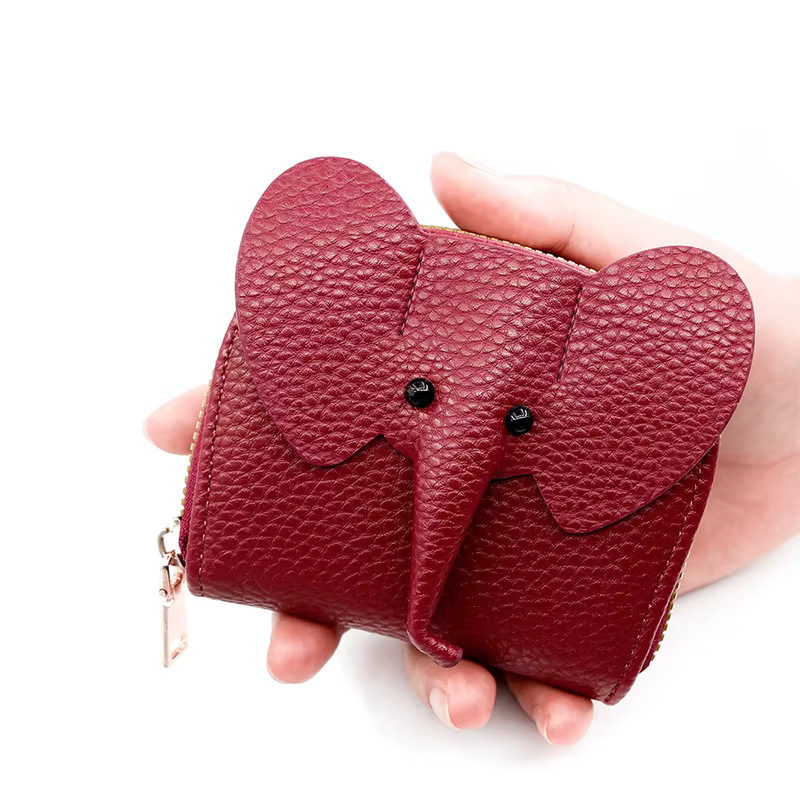 Porte-cartes en cuir PU pour femme